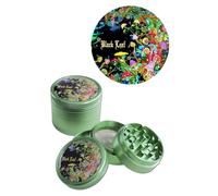 Molinillo de aluminio, 4 piezas, 50 mm, dientes de corte de diamante, fácil de girar