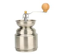 Molinillo de amapola manual de acero inoxidable y madera, molinillo de café manual con mecanismo cónico, para café, frutos secos y especias, duradero, fácil de usar, para disfrutar fresco en casa