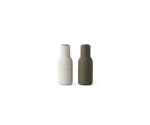 Molinillo de Botellas , Juego de 2, Verde Caza, Beige y Nogal