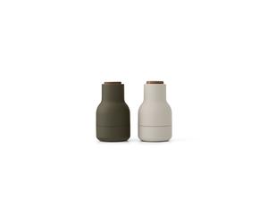 Molinillo de Botellas , Juego Pequeño de 2, Verde Caza, Beige y Nogal