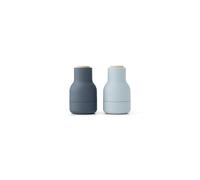 Molinillo de Botellas Pequeño , Juego de 2, Azul/haya