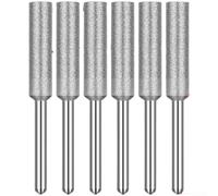 Molinillo de cadena de motosierra, 4,0 mm/4,8 mm/5,5 mm, cabeza de diamante para motosierras eléctricas, afilado de precisión, resistencia al desgaste de larga duración, usuarios y jardineros (O)