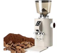 Molinillo de café comercial con rebaba plana de 64 mm, 9 ajustes de precisión y soporte de portafiltro para molienda ajustable de espresso