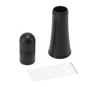 Molinillo de café de acero inoxidable, herramienta de distribución de café de tipo aguja desmontable, mango ergonómico antideslizante para un molido uniforme en la preparación case