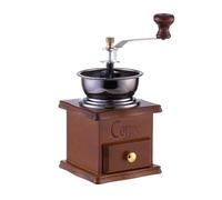 Molinillo de café de acero inoxidable y madera con aspereza ajustable, práctica máquina de molienda para uso doméstico, molinillo de café de madera