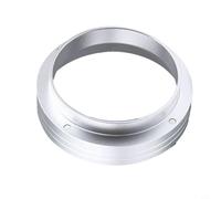 Molinillo de café de aleación de aluminio embudo dosificador para cestas de portafiltro de 51 mm, 54 mm, 58 mm, herramienta esencial para entusiastas del espresso (58 mm, plateado)