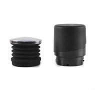 Molinillo de café de dosis única para herramienta de limpieza de tolva con contenedor de soplado diseñado para Baratza Forte para una cómoda eliminación de café molido (tapa ABS negra)