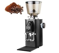 Molinillo de Café de Rebabas Planas, Molinillo de Café Profesional con Ajuste de Grosor de 9 Niveles, Dosificación Precisa, Capacidad de 1 Libra, Rebabas Planas de 64 Mm, Molinillo de Eléctric black
