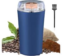 Molinillo de Café Eléctrico, 200W Molinillo de Café, Molinillo Café Eléctrico, Molino Cafe con Cuchillas de Acero Inoxidable, Capacidad 100g, Molinillo Especias, para Especias Nueces Cereales, Azul
