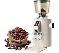 Molinillo De Café Eléctrico 350W,9 Ajustes De Molienda Precisos,Cuchilla De Acero Inoxidable 64Mm,Molinillo De Café De Muelas Planas Diseñado Para Café Expreso,Café De Filtro Y Prensa Francesa White