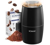 Molinillo de café eléctrico Bomann® - Para 60 g de granos de café - Tamaño de molienda variable - 150 W - Cuchillas de acero inoxidable - Accesorio para máquinas de café espresso y moka
