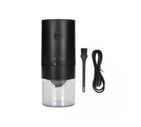 Molinillo de Café Eléctrico, Carga USB, Muelas de Cerámica, Máquina Automática Portátil, Color Negro