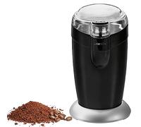 Molinillo de café eléctrico Clatronic® | cuchilla batidora de acero inoxidable | 40 gramos de capacidad | motor de 120 vatios | recipiente de acero inoxidable para granos | KSW 3306 negro
