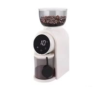 Molinillo de café eléctrico con 30 grados de molienda, pantalla táctil y control de cantidad para café expreso hasta para prensa francesa, molinillo de cono silencioso para cocina y oficina, negro(B)
