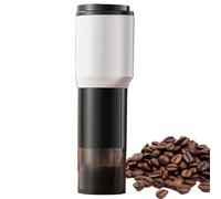 Molinillo de café eléctrico con rebabas - Molinillo cónico compacto de frijoles, máquina de café portátil inalámbrica | Molinillo de té recargable por USB con ajustes ajustables para camping, viajes