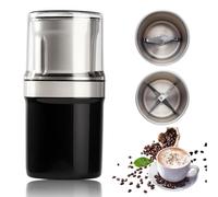 Molinillo de Café Eléctrico, Frijol de Acero Inoxidable y Molinillo de Especias Para Hierbas, Nueces y Semillas, Gran Capacidad con Tazón Desmontable, Molinillo Portátil Fácil y Fácil