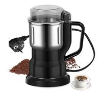 Molinillo de Café Eléctrico, NIUAWASA 200W Mezclador de Molienda de Café de Acero Inoxidable para el Hogar para Nueces Especias Semillas Granos (Negro)