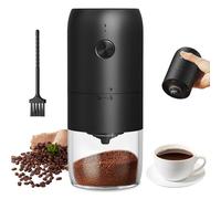 Molinillo de café eléctrico, portátil, con núcleo de cerámica, molinillo de granos de café, con grado de molienda ajustable para expreso, filtro de mano, prensa francesa