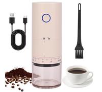 Molinillo de Café Eléctrico, USB Rechargeable Molinillo de Cafe, 38 Ajustes de Molienda, Portátil Molino Café Expreso, molinillo de Semillas o Especias para Hogar, Oficina (Blanco)