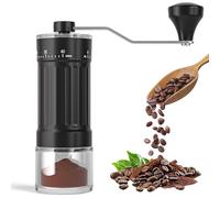 Molinillo de café manual ajustable externo: molinillo de café portátil con rebabas de cerámica de alta precisión, 40 ajustes ajustables de grado, para viajes, camping, prensa francesa, cafetera Moka