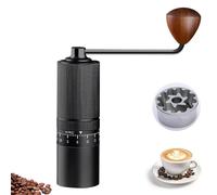 Molinillo de café manual con 150 grados de molienda, molinillo de café manual 420 de acero inoxidable y doble almacenamiento para Aeropress, prensa francesa, espresso, 23 g de capacidad, molinillo de