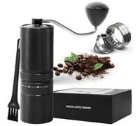 Molinillo de café manual con 60 ajustes ajustables, con mango recto para prensa francesa, goteo, espresso con consistencia de montaje, molinillo cónico de acero inoxidable, capacidad de 28 g