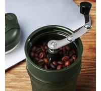 Molinillo de café manual con taza integrada, grados de molienda ajustables para café expreso y prensa francesa, portátil y fácil de limpiar, para viajes y en casa