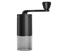 Molinillo de café manual de acero inoxidable con calibración de precisión para espresso y otros filtros de preparación (negro)