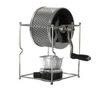 Molinillo de café manual de acero inoxidable con manivela de mano, máquina de tostado casero, tostador de cacahuetes, fácil de usar, comedero para mascotas, cuenco, cuenco de resina, olla de agua