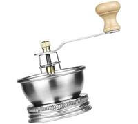 Molinillo De Café Manual De Acero Inoxidable con Tapa para Tarros Mason De Boca Ancha - Molinillo Portátil con Manivela para Café Recién Hecho, Ideal para Acampar, Preparar Café En Casa Y Viajar.
