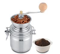 Molinillo de café Manual de Acero Inoxidable VBESTLIFE, Herramienta Manual de Molinillo, para Granos de café, Especias, nueces, Semillas, Hierbas, Semillas de Calabaza, etc. (Plata)