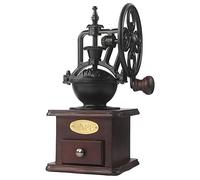 Molinillo de café Manual, molinillo de café con manivela de hierro fundido antiguo con ajustes de molienda y tipo cajón con rebabas de cerámica para Espresso