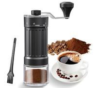 Molinillo de café manual, molinillo de café manual portátil con capacidad de 30g, 40 ajustes ajustables, muela cónica con mango ergonómico para Espresso, Pour Over y más