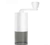 Molinillo de café manual para cafetera espresso Moka con ajustes de molienda ajustables y diseño ergonómico de palanca para un funcionamiento suave (blanco)