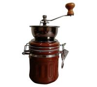 Molinillo de café Manual portátil con núcleos de cerámica resistentes, molinillo de café para molienda uniforme y molinillo de madera de varios usos