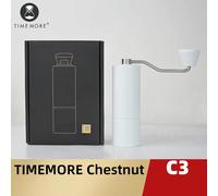 Molinillo de café Manual TIMEMORE Chestnut C3, molinillo de café expreso portátil, molinillo de mano interior de rebaba S2C con doble rodamiento WHITE C3 GRINDER