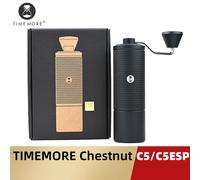 Molinillo de Café Manual TIMEMORE Chestnut C5/C5ESP, Molinillo de Espresso Portátil, Muelas S2C de 42 mm, Capacidad de 25 g, Ajuste Fino C5 Black