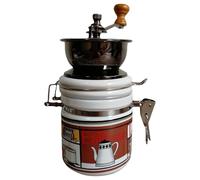 Molinillo de café manual vintage en miniatura de madera para el hogar y la oficina, prensa de mano clásica, molinillo clásico