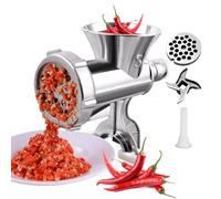 Molinillo De Carne Molida: Picadora De Carne Manual, Máquina Para Hacer Salchichas De Alta Resistencia De 2 Kg, Diseño De Manivela Desmontable, Herramienta De Cocina Con Base Antideslizante, Máquina T