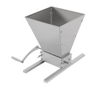 Molinillo de cereales manual de 4 L, triturador de copos de acero inoxidable, 2 rollos ajustables, para cereales, triturador de avena, molinillo de malta para cebada, trigo y cereales