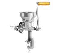 Molinillo de cereales manual de hierro fundido, grado de molienda ajustable, con abrazadera en C y mecanismo duradero, para nueces, café, cereales, semillas, maíz, especias