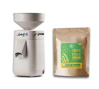 Molinillo de cereales Mockmill 200, fabricado en Alemania, corindón precioso y piedra de molienda de cerámica (Mockmill 200 + 2,5 kg de centeno orgánico)