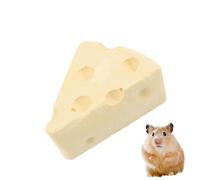 Molinillo de dientes de hámster, piedras masticables de chinchilla con forma de queso, juguetes molares de dientes minerales, juguete de molienda de dientes pequeños para mascotas, hámster, chinchilla