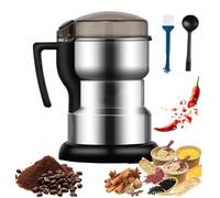 Molinillo de especias eléctrico, totalmente de acero inoxidable, licuadora portátil de alta velocidad de 450 g de capacidad para granos de café, especias, nueces, semillas e ingredientes secos con