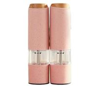 Molinillo De Especias Molinillo Eléctrico De Sal Y Pimienta, Conjunto De Luz Led, Molino Automático De Hierbas Y Especias, Aspereza Ajustable Molinillo De Pimienta O Sal(Pink,2pcs)