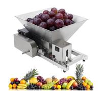 Molinillo de frutas eléctrico de 4 l, triturador de frutas, prensa de manzanas de acero inoxidable de 20 kg/h, trituradora de pan de frutas de 60 W, trituradora de azúcar comercial para uvas