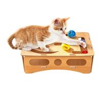 Molinillo de Garra felino, Juguete de Bola Interactivo, estación de rascado Interior, de protección de Muebles Que promueve el enriquecimiento del Corte de uñas, Juego en casa, Dormitorio, Sal
