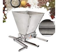 Molinillo de grano de 2 rodillos con base de metal y mango para cerveza casera
