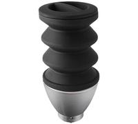 Molinillo de grano de café de dosis única para tolva con herramienta de limpieza de fuelle, construcción de metal + silicona + polipropileno, compacto de 6.1 x 2.85 pulgadas, compatible con molinillos