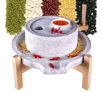 Molinillo de grano de mano para harina, tofu, leche de soja, sésamo, granito, molino de piedra de granito, molienda de leche de soja húmeda, harina de trigo, jugo de maíz